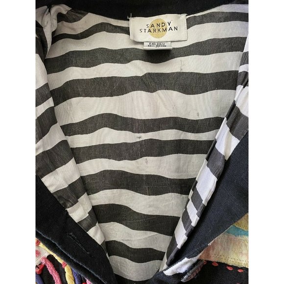 Vintage Sandy Starkman Art to Wear Jacket Womens M - Picture 7 of 12